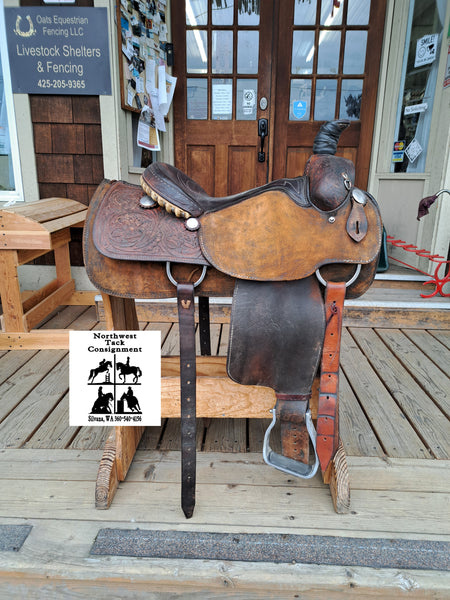 15" Crates Mike Beers Team Roper Saddle