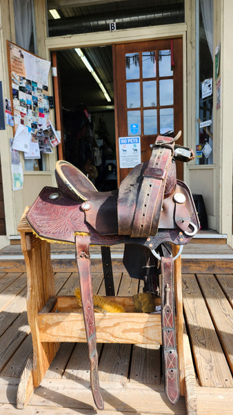 14.5" Maverick by Longhorn Barrel Racing Saddle