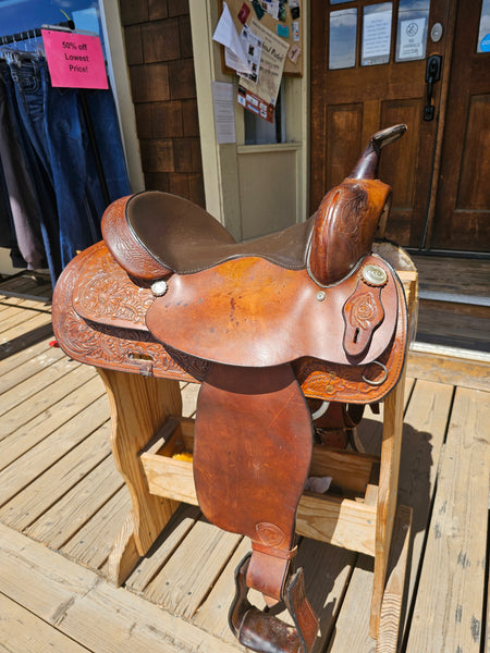 15" Hereford Tex Tan Western Trail Saddle