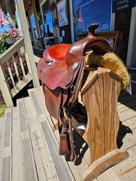 ON TRIAL 16" Crates Dan Roeser Working Cowhorse Saddle