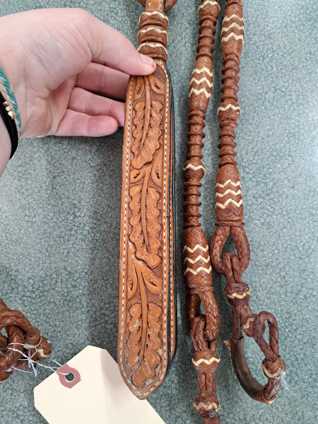 Kangaroo Leather Romal Reins