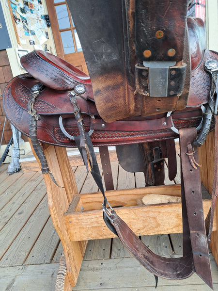 16" Diamond H Western Saddle