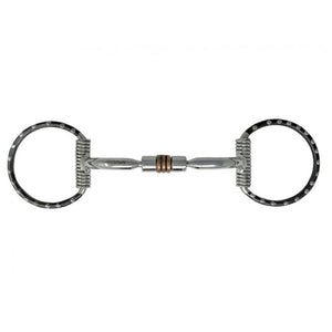 New Showman Stainless Steel D-Ring bit with Silver dot accents