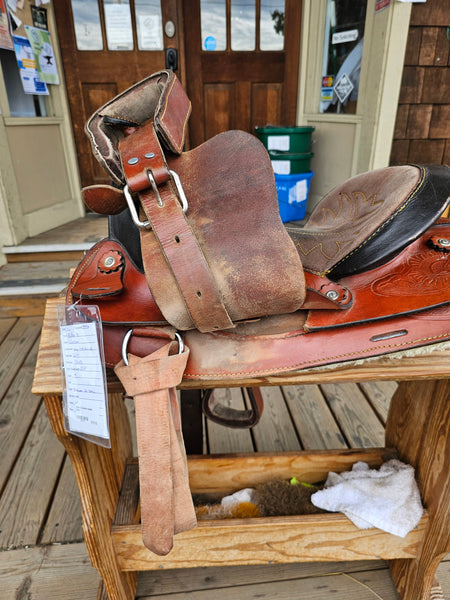 12.5" B Bar B western saddle
