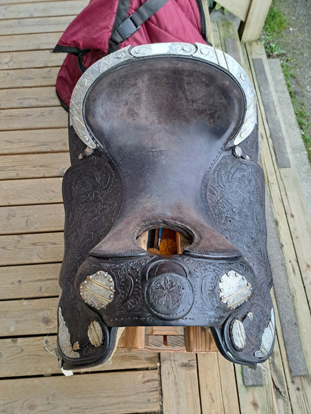 ON TRIAL 16"  Vintage Billy Royal Western Equitation Show Saddle