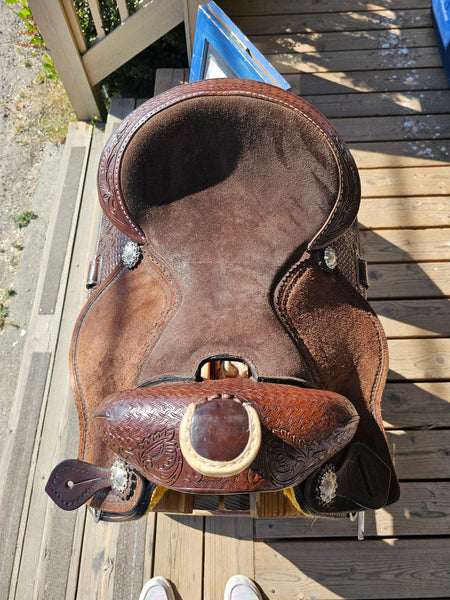 16" Silver Royal Jackpot All Around Roping Saddle