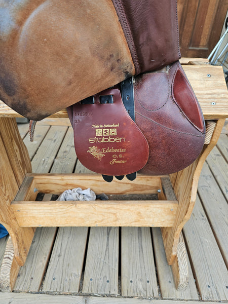 16.5" Stubben Edelweiss C.S. Junior Close Contact Jump Saddle