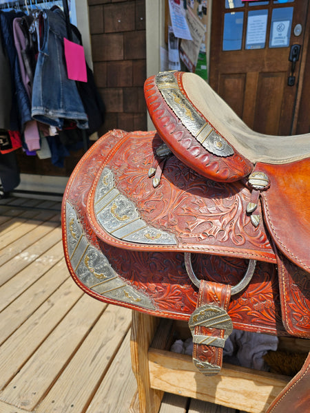 ON TRIAL 16" Silver Royal Western Equitation Saddle Package