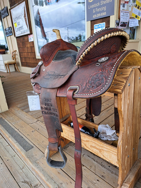 14.5" Teskey's Trophy Barrel Racing Saddle
