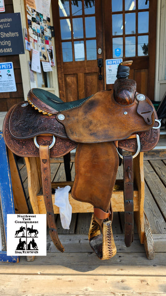 16" Yost Roping Saddle