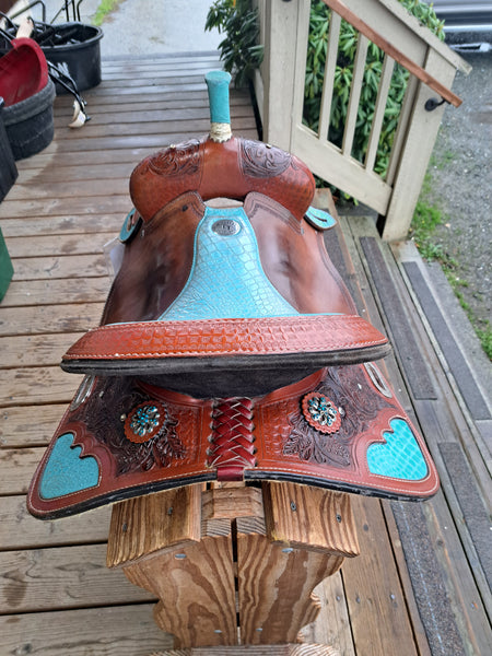 15" Double T Barrel Saddle