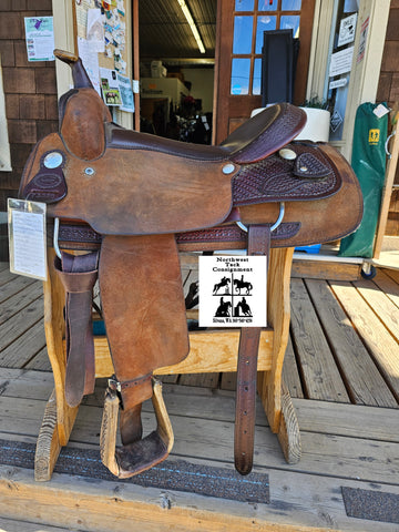 16.5" Billy Cook Ranch Cutter Saddle