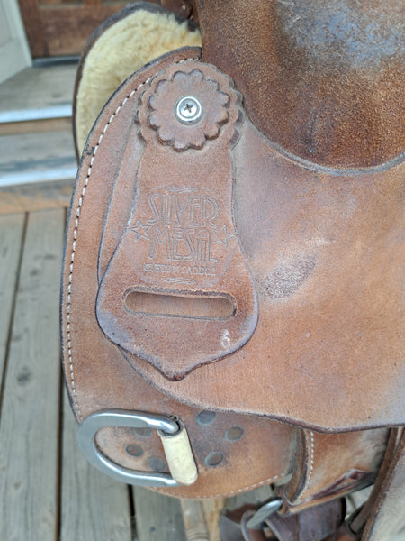 15" Silver Mesa Rough Out Work Saddle
