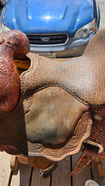 14" Martha Josey Cirlce Y  Barrel saddle
