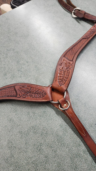 Tooled Roper Breast Collar