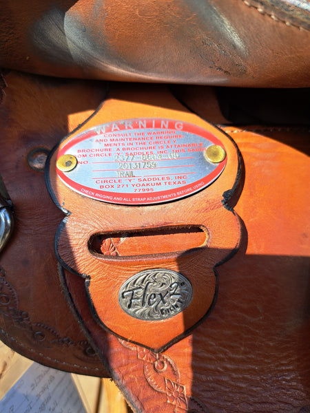 16" Circle Y Alpine Flex2 Western Trail Saddle