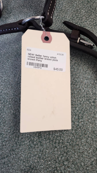 New Pony Sellier Leather Breastplate