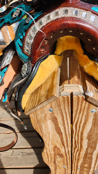 15" Barrel Racing Saddle Package