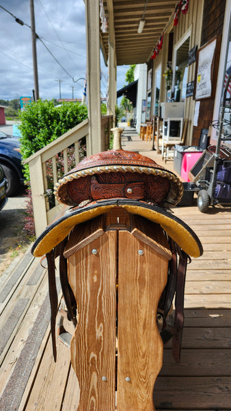 14" Martha Josey Cirlce Y  Barrel saddle