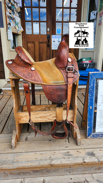 13.5" Sport Saddle Bob Marshall Treeless Barrel Saddle
