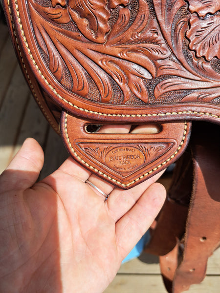 17.5" Blue Ribbon Western Show Saddle