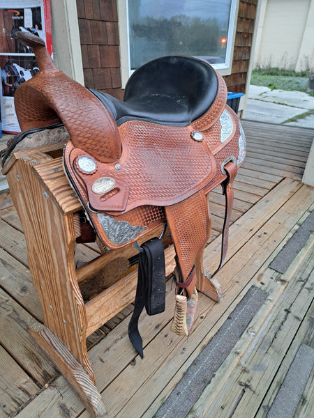 17" (Sits 16") Hilason Western Equitation Show Saddle