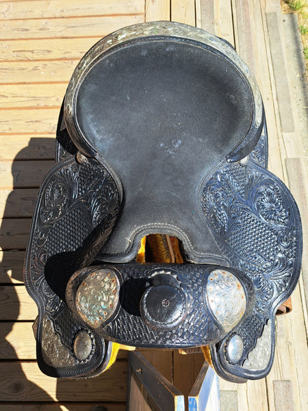 14" Silver Royal Challenger Western Show Saddle