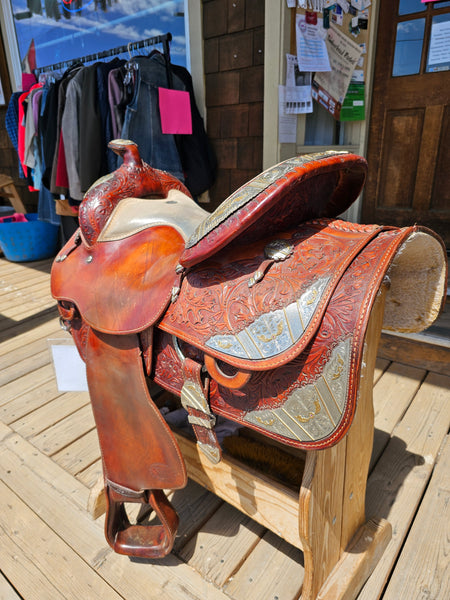 ON TRIAL 16" Silver Royal Western Equitation Saddle Package