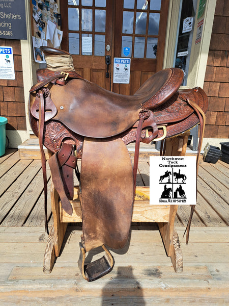 16" JC Martin Wade Ranch Roping Saddle
