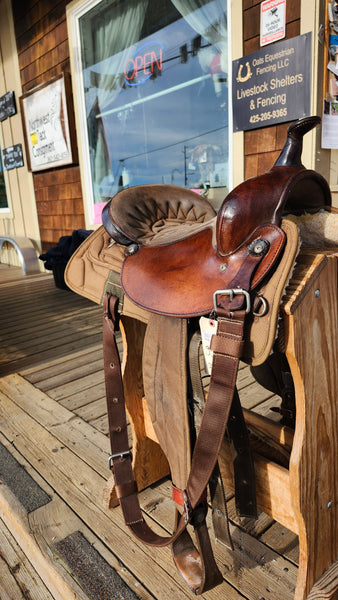17" Big Horn Cordura Western Trail Saddle