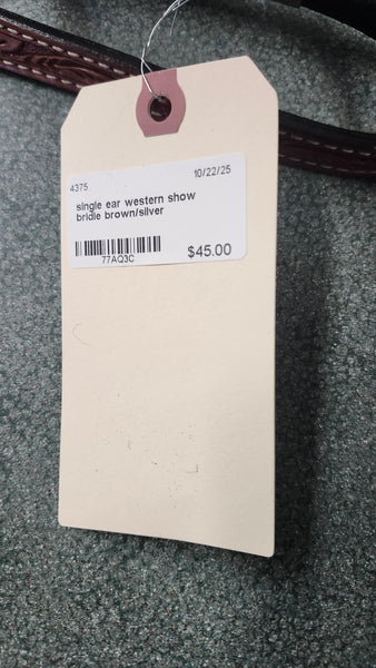 Single Ear Western show Bridle