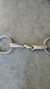 5.5" Herm Springer loose ring snaffle with lozenge