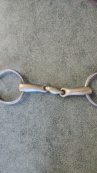 5.5" Herm Springer loose ring snaffle with lozenge