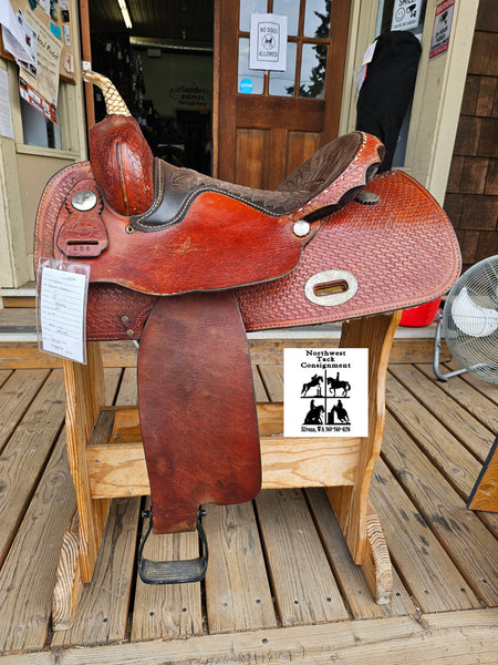 15" Longhorn Barrel Racing Saddle