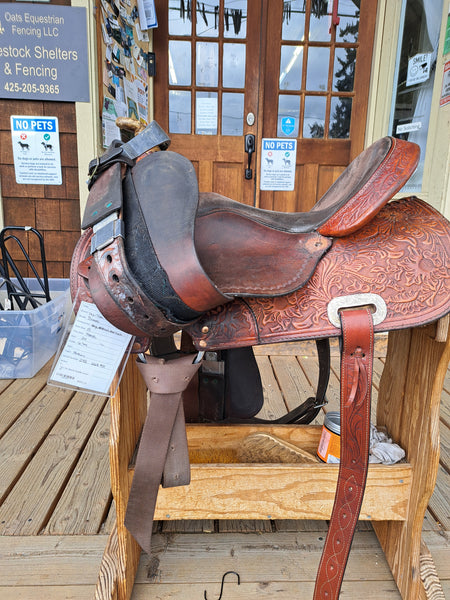 15" Tex-Tan Barrel Racing Saddle