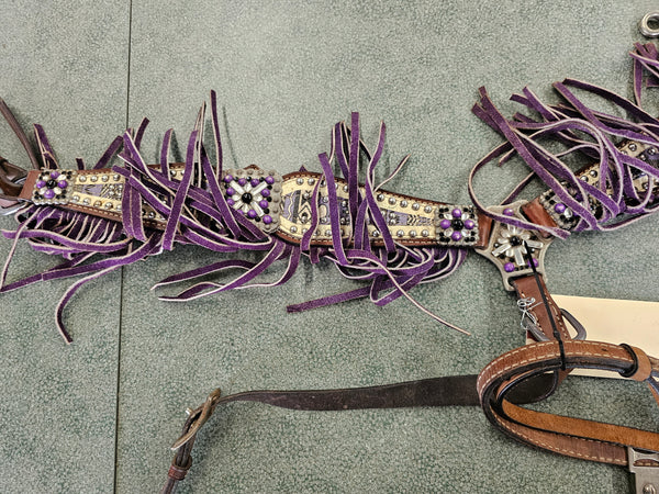 Western Bridle and Fringe Breastcollar