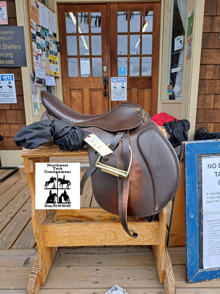 17.5" Collegiate Art All Purpose English Saddle