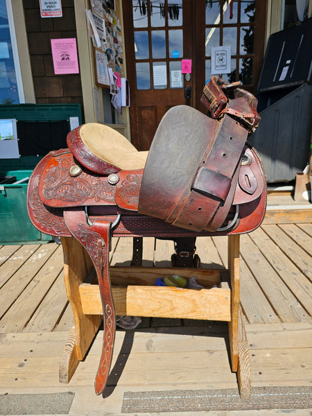 15.5" American Saddlesmith Action Co Western Pleasure Saddle