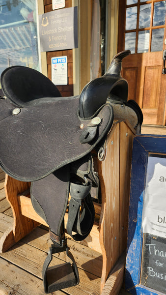 17" Abetta Stealth Flex Cordura Western Saddle