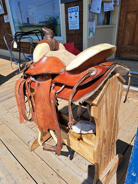 13" Three Bars Saddlery Youth All Around Saddle