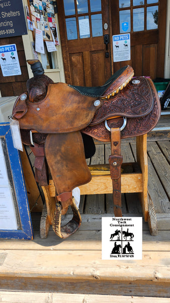 16" Yost Roping Saddle