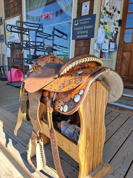 15.5" Running P Saddlery Western Roper Saddle