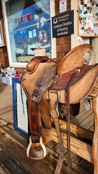 15.5" Adobe Walls Wade Ranch Roper Saddle