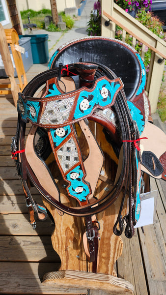 15" Barrel Racing Saddle Package