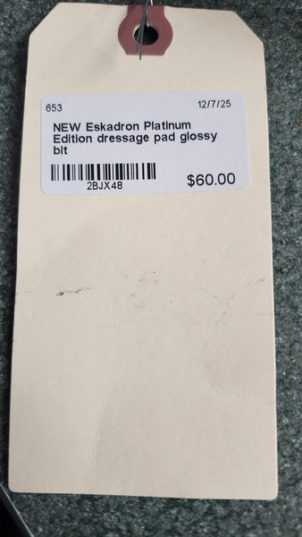 New Eskadron Dressage pad