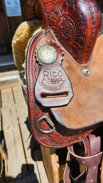 15" Rico Barrel Racing Saddle