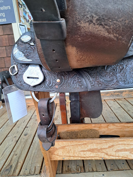 ON TRIAL 16"  Vintage Billy Royal Western Equitation Show Saddle