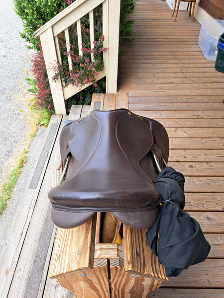 17.5" Collegiate Art All Purpose English Saddle