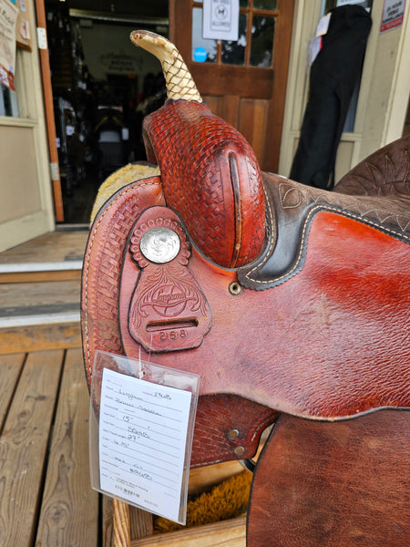 15" Longhorn Barrel Racing Saddle