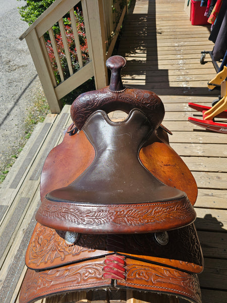 15" Hereford Tex Tan Western Trail Saddle